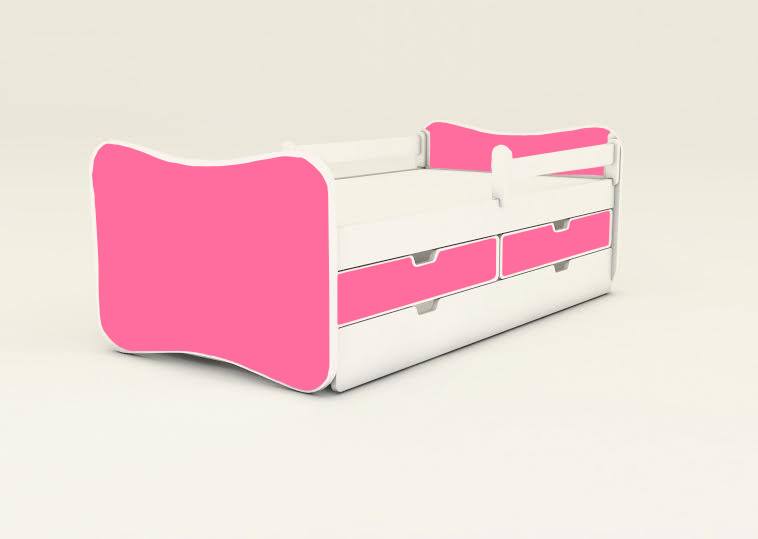 Detská posteľ s 2úložnými priestormi Pink